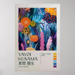 Yayoi Kusama Tryck, Modern Konsttryck, Yayoi Kusam Poster
