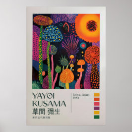 Yayoi Kusama Tryck, Modern Konsttryck, Yayoi Kusam Poster