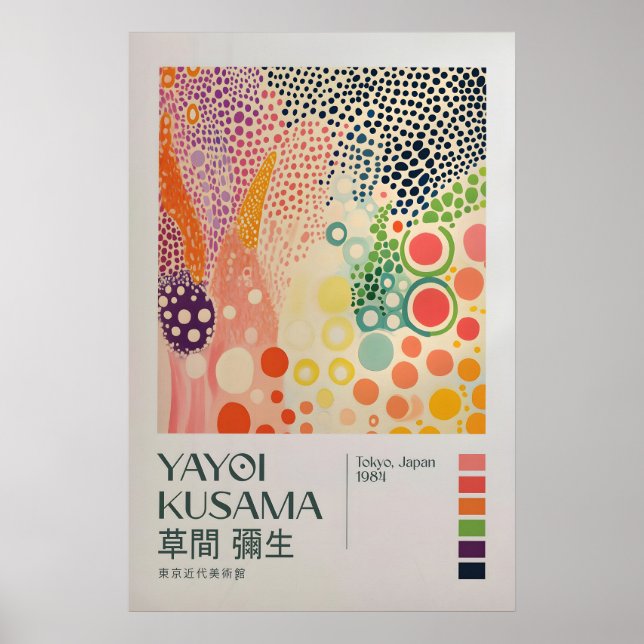 Yayoi Kusama Tryck, Modern Konsttryck, Yayoi Kusam Poster (Framsidan)