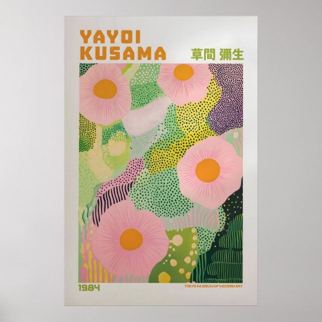Yayoi Kusama Tryck, Modern Konsttryck, Yayoi Kusam Poster (Framsidan)