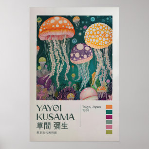 Yayoi Kusama Utställning Poster, Japandi Affisch