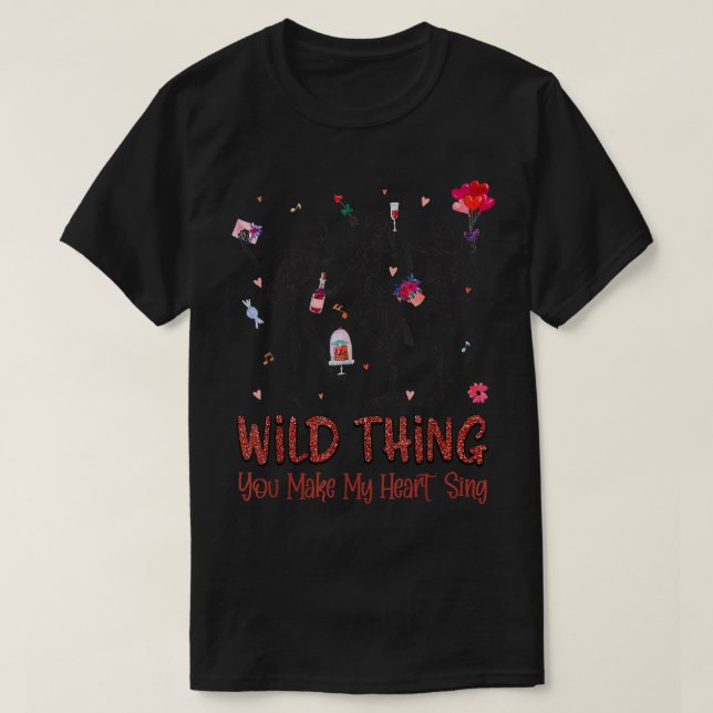 YBEB Skeleton Sak du gör Sjungan till ett par val T Shirt (Design framsida)