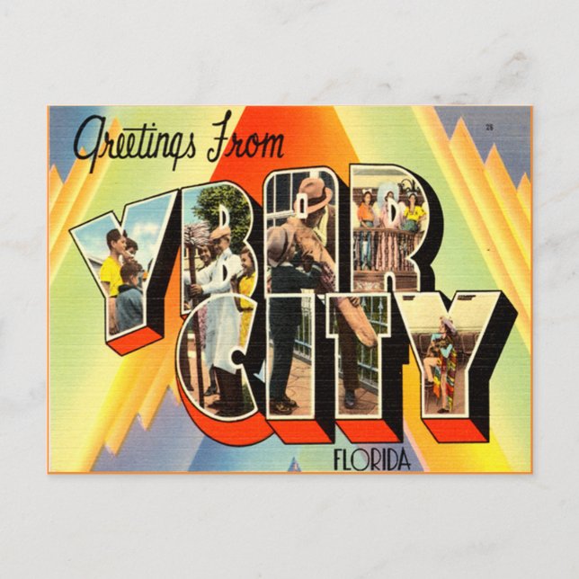 Ybor City Florida Tampa Vykort (Framsida)