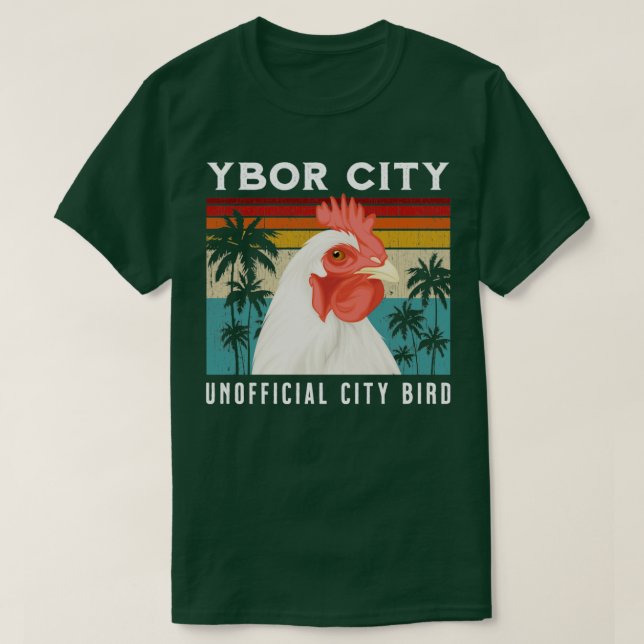 Ybor City Florida Unofficial City Bird Souvenir T Shirt (Design framsida)