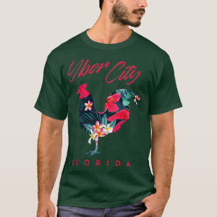 Ybor City Tampa Florida Chicken Älskare Flower Sou T Shirt