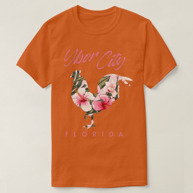 Ybor City Tampa Florida Chicken Älskare Flower Sou T Shirt (Design framsida)