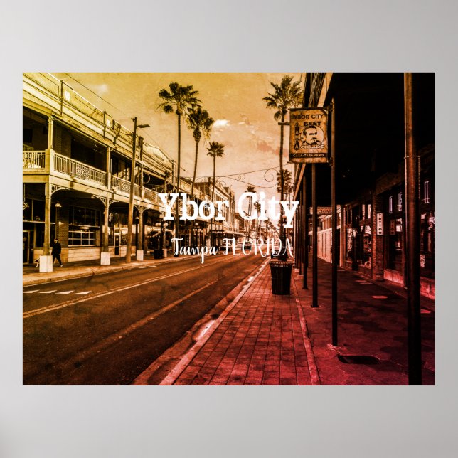 Ybor City, Tampa FLORIDA Poster (Framsidan)