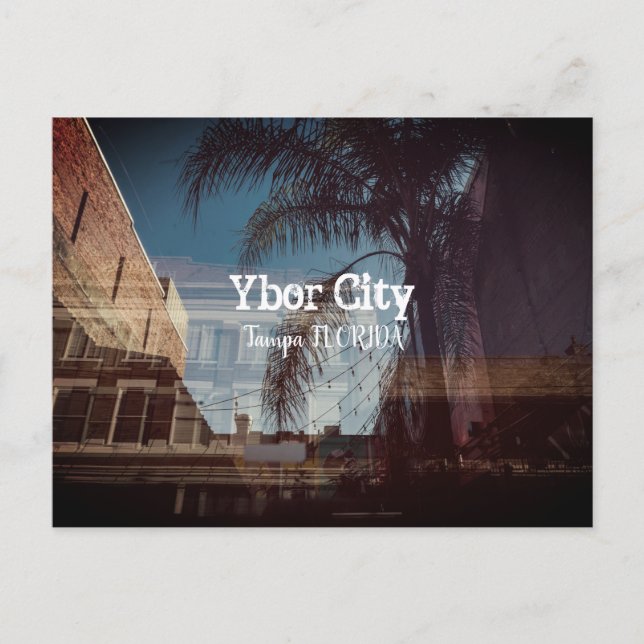 Ybor City, Tampa FLORIDA Vykort (Framsida)