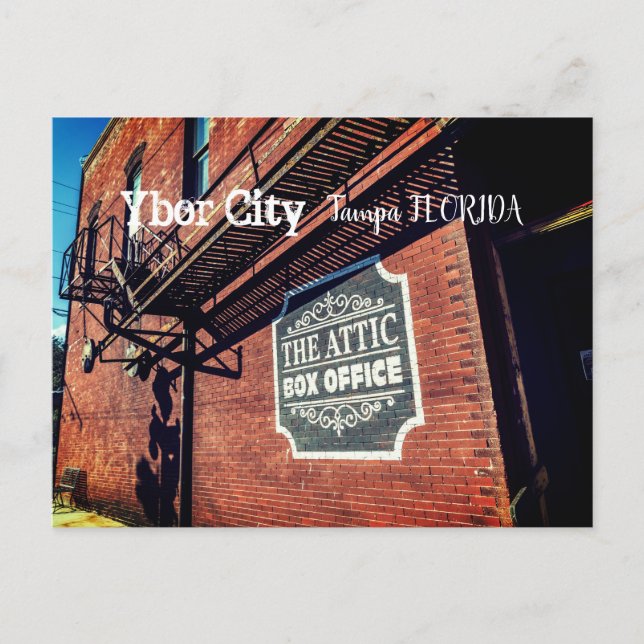 Ybor City, Tampa FLORIDA Vykort (Framsida)