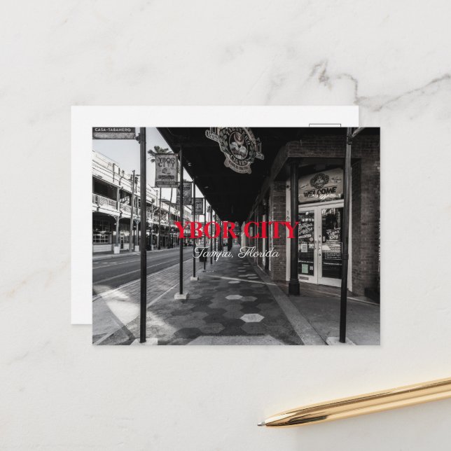 Ybor City  Vykort (Fram/Back In Situ)