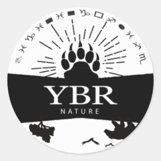 YBRnature_sticker Runt Klistermärke