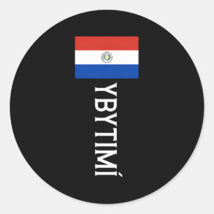 Ybytimã Paraguay Flagga Emblem Escudo Bandera Vape Runt Klistermärke