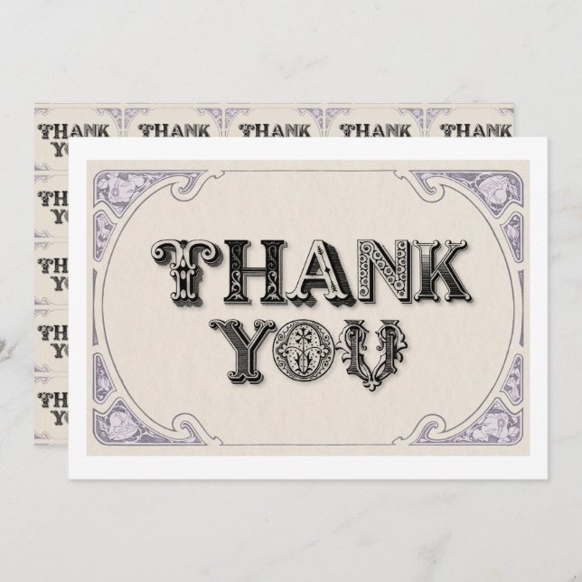 YE OLD FONT TACK KORT (Fram/baksida)