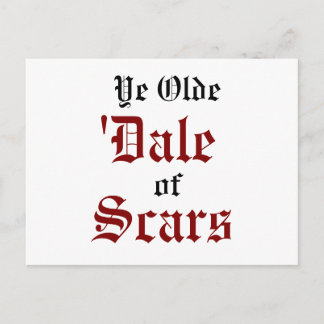Ye Olde Dalen av ärr (Scarsdale) Vykort