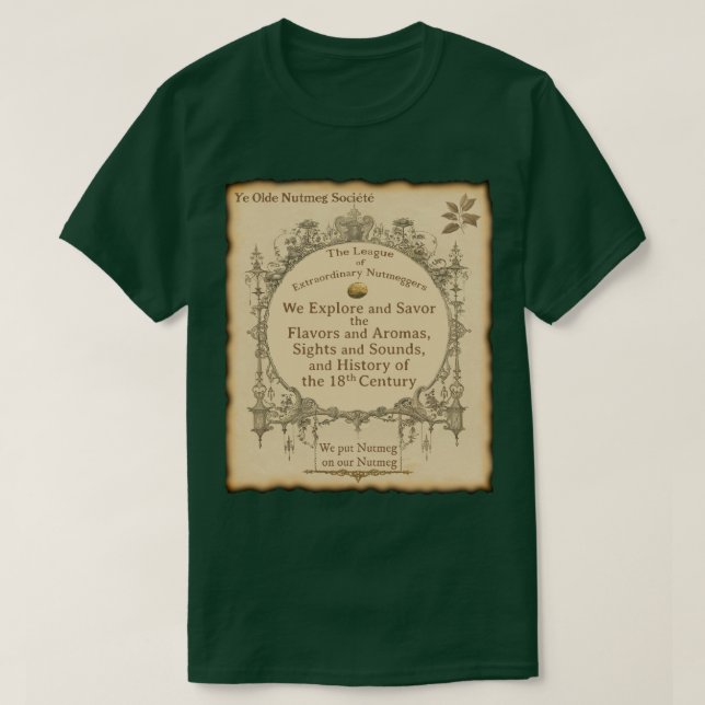 Ye Olde Nutmegger Brända Kanter T-Shirt (Design framsida)