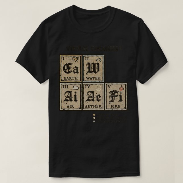 Ye Olde Periodic Bord T Shirt (Design framsida)