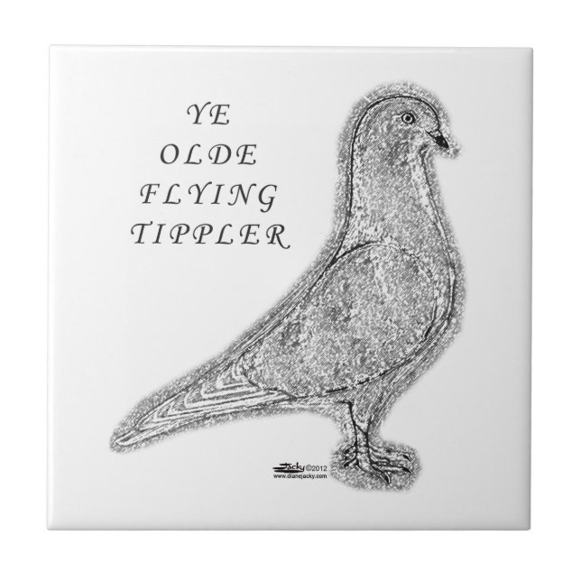 Ye Olde Tippler Pigeon Kakelplatta (Framsidan)