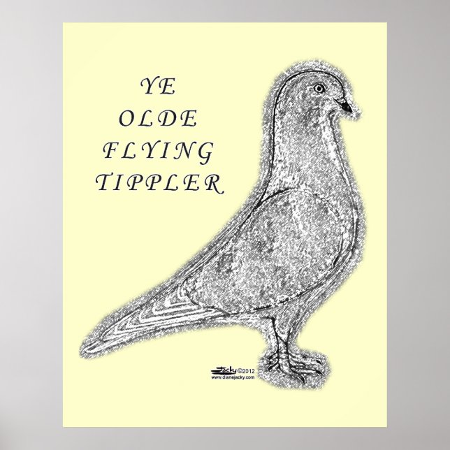 Ye Olde Tippler Pigeon Poster (Framsidan)