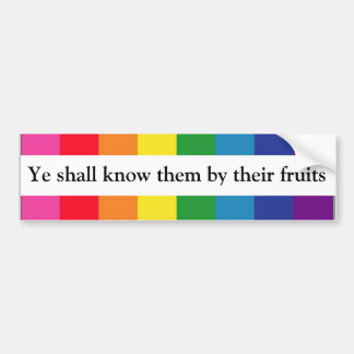 Ye vet dem vid deras frukter -- Matt 7:16 Bildekal