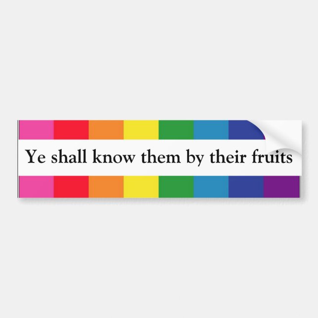 Ye vet dem vid deras frukter -- Matt 7:16 Bildekal (Framsidan)