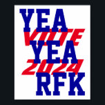 YEA YEA RFK 2024 Robert Kennedy RFK Jr Kampanj Poster<br><div class="desc">Röd, vit och blå "YEA YEA RFK" "OMRT 2024" - 8" x 10" poster.. om du ändrar storleka på poster, se visningen för att se placering av inslag! Du kan komma åt designen genom att "anpassa den" om du vill flytta runt texten för att skapa exakt vilken poster du vill...</div>