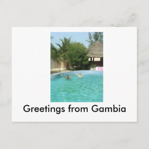 Yeaah, Hälsning från Gambia Vykort