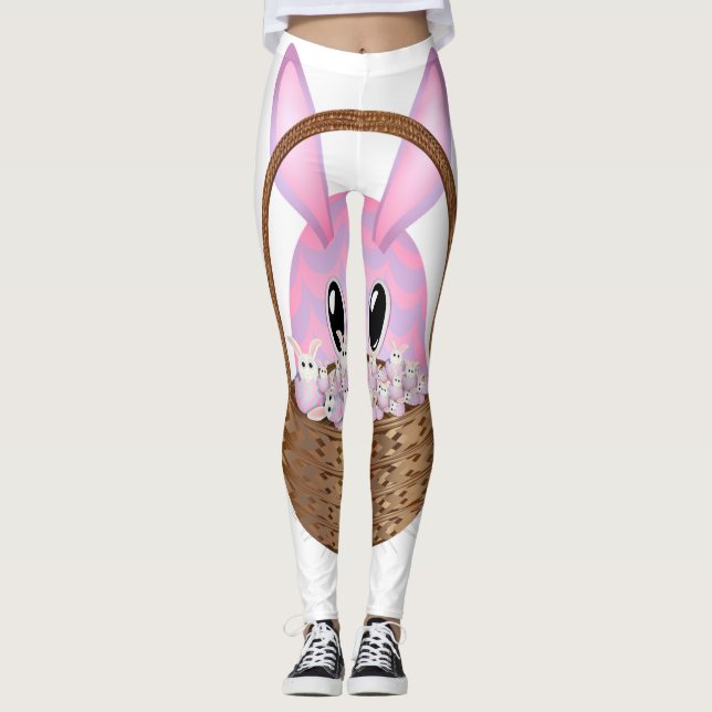 Yeager Påsk speciella världen Påsk basket Leggings (Framsida)