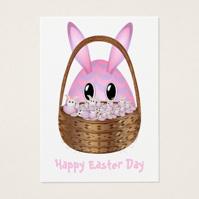 Yeager Påsk speciella världen Påsk basket Visitkort (Framsidan)