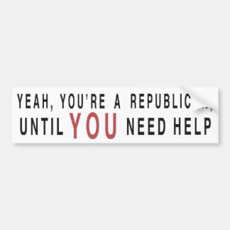 Yeah är du ett republikanskt… bildekal