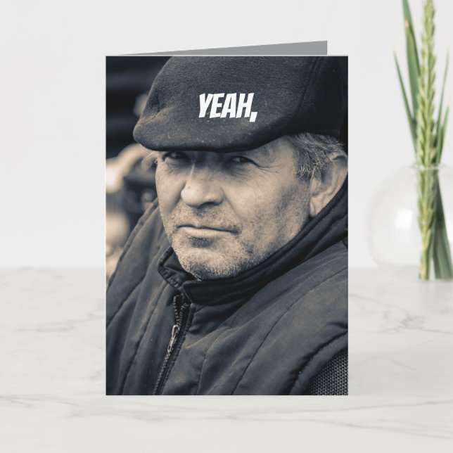 YEAH - BELATED BIRTHDAY CARD TACK KORT (Framsida)