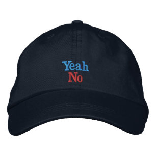 Yeah ingen - baseballhatt! broderad keps