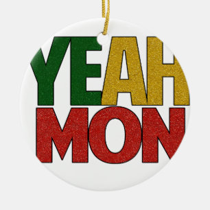 Yeah Måndag jamaikansk semester Julgransprydnad Keramik