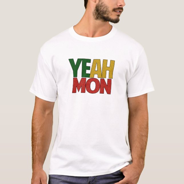 Yeah Måndag jamaikansk semester Tee (Framsida)