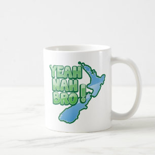 Yeah nah KIWIAuckland för BRO nyazeeländsk desig Kaffemugg