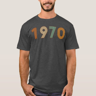 Year 1970 Long Live the 70s retro colors T Shirt