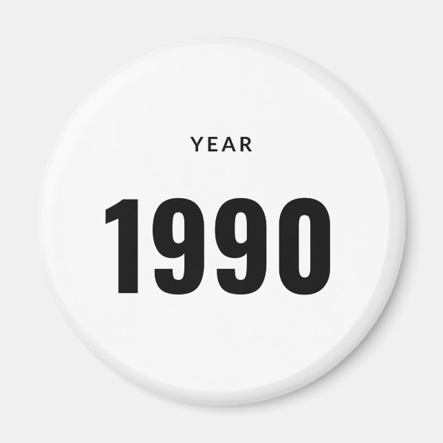 Year 1990 Magnet (Framsidan)
