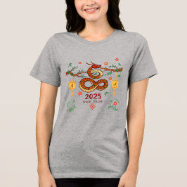 Year 2025 Wood Snake. Chinese horoscope T Shirt