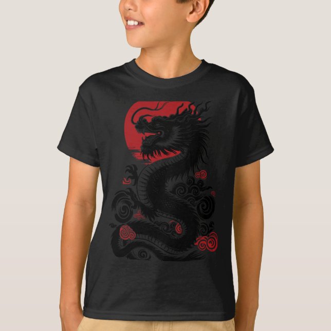 Year Of Dragon Chinese New Year 2024  T Shirt (Framsida)