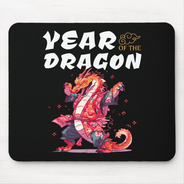 Year Of The Dragon Funny Dragons Chinese Zodiac Si Musmatta (Framsidan)