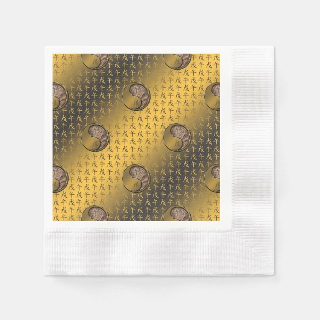 Year of the Earth Horse Pappersservett (Framsidan)