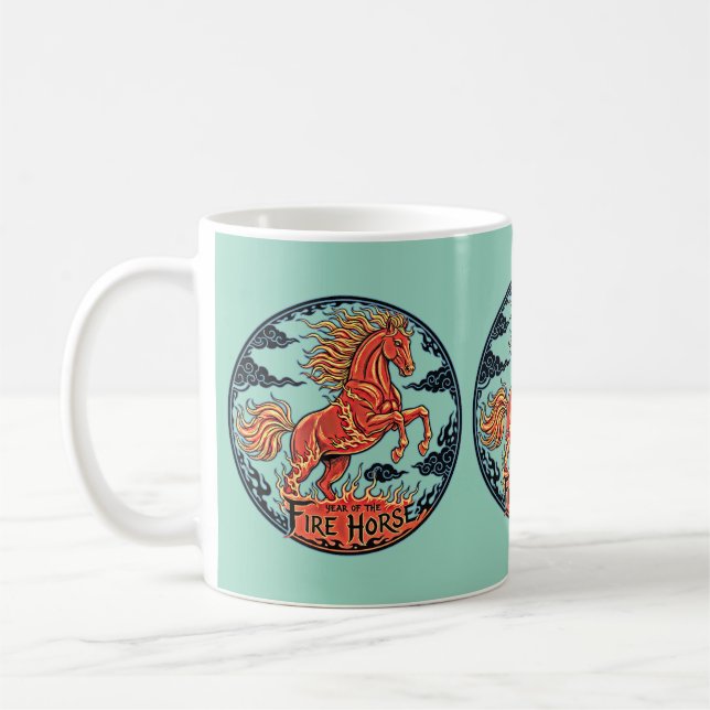 Year of the Fire Horse Mug Kaffemugg (Vänster)