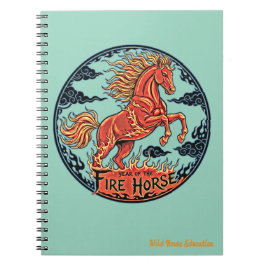 Year of the Fire Horse Notebook 2 Anteckningsbok