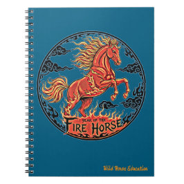 Year of the Fire Horse Notebook Anteckningsbok