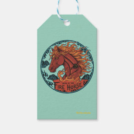 Year of the Fire Horse Presentetikett