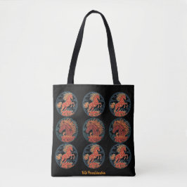 Year of the Fire Horse Tote Tygkasse