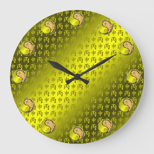 Year of the Fire Monkey Stor Klocka (Framsida)