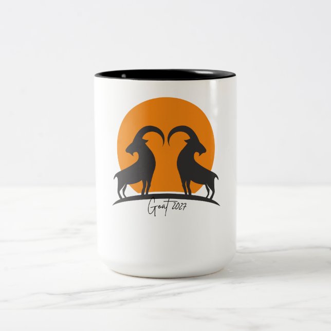 Year of the Goat 2027 Två-Tonad Mugg (Center)