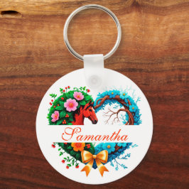 Year of the horse 2026 and Your name Nyckelring