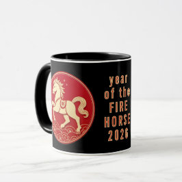 Year of the Horse 2026 Chinese New Year  Mugg