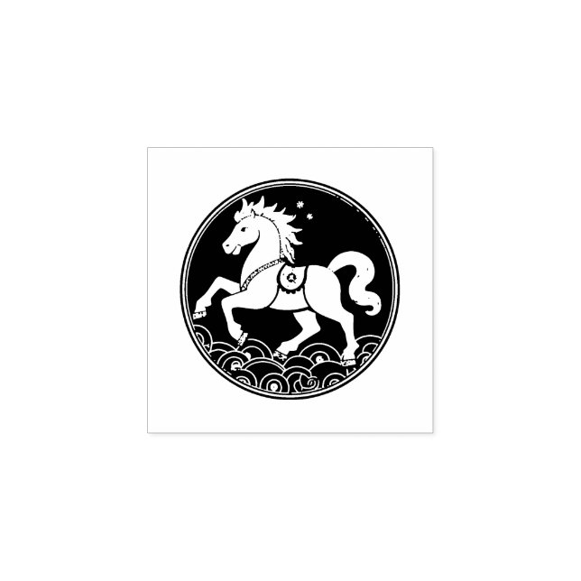 Year of the Horse 2026 Chinese New Year  Stämpel (Tryck)